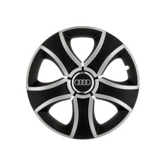 Set 4 Capace Roti 14 inchi (R14) Bis Gri-Negru, Compatibile Cu Audi