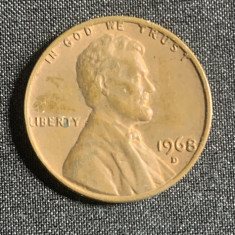 Moneda One Cent 1968 USA