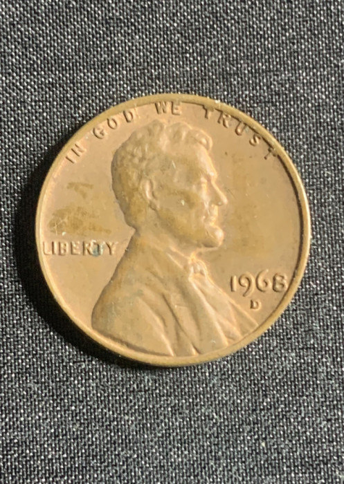 Moneda One Cent 1968 USA
