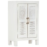 vidaXL Servantă, alb, 55x30x90 cm, lemn masiv de acacia