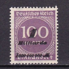 ✅ (S43) Germania Reich 1923 &quot; Supratipar inflatie - cifra in cerc &quot; serie Michel 331 , MH