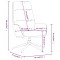 Scaun de relaxare, crem, material textil - 8