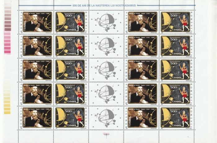Romania 2003 - #1614B Nostradamus COALA COMPLETA 1v MNH
