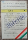 Carnet participant la editia VIII Campionatele Europene de Atletism 1966