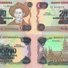 2 x 1990 , 200,000 córdobas ( P-162 ) - Nicaragua - stare UNC