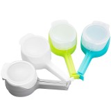 Set de 4 cleme eMazing cu capac pentru sigilarea pungilor de alimente, fabricate din material ABS