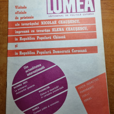 revista lumea 20 octombrie 1988-ceausescu vizita in china