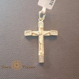 Cumpara ieftin Cruciulita placata cu aur Crucea Inimii