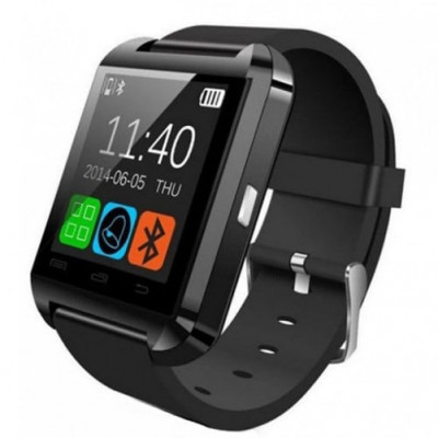 Smartwatch iUni U8+, BT, LCD 1.44 inch, Notificari, Negru foto