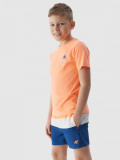 Șort de plajă boardshort pentru băieți - portocaliu, 4F Sportswear