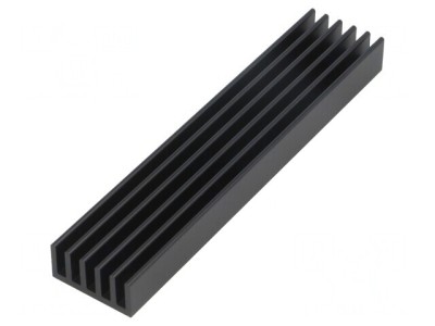 Radiator Extrudat Negru 100mm x 21mm x 10mm foto
