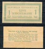 Austria 1945 - 1 Reichsmark, Zona de Ocupatie, circulata