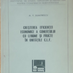 CREȘTEREA EFICIENȚEI ECONOMICE A COMERȚULUI CU LEGUME ȘI FRUCTE- M.V. DUMITRESCU