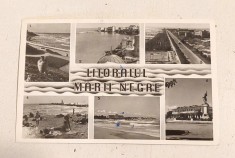 Vedere / CARTE POSTALA - LITORALUL MARII NEGRE, anii 50 (1959), tip fotografie alb-negru, circulata, scrisa