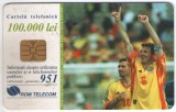Romania 2000 - cartela telefonica cu fotbal, 100.000