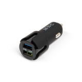 Cumpara ieftin Adaptor priza bricheta auto MNC, 2 x USB, 2400 mA, Negru