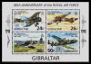 ✅ ( C5 ) Gibraltar 1998 &quot;A 80-a aniversare Royal Air Force&quot; , bloc 33, MNH, Nestampilat