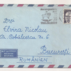 FD21- Plic Circulat international Germania-Romania, 1972, include corespondenta