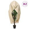 VidaXL Protecție de fleece plante cu fermoar 2 buc 70 g/m&sup2; 1,2x1,8 m 364878