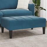 VidaXL Taburet, albastru, 77x55x31 cm, catifea