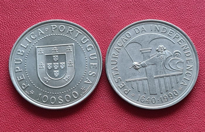 Portugalia 100 escudos 1990 Restauracao da Independencia