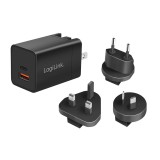ADAPTOR LOGILINK,Socket EU/AU/ UK x 1,USBx1,5 V/3 A,9 V/3 A,12 V/2.5A,15V/2A,20V.5A,prot.supracurent/supratens/ scurtcircuit/supraincalzire, bk &quot;PA030
