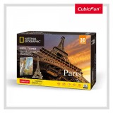 Cumpara ieftin PUZZLE 3D+BROSURA-PARIS 80 PIESE, CubicFun