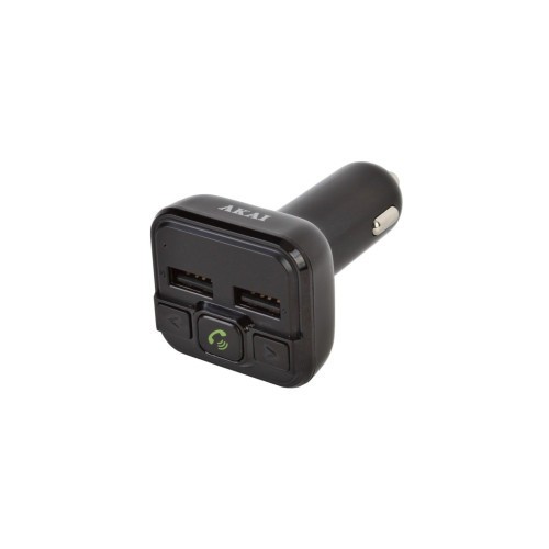 Modulator FM Akai , Bluetooth, USB, Micro SD Card reader, functie incarcator telefon, microfon incorporat, egalizator Cod: FMT-20BT Automotive Trusted