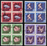 Timbre Romania 1963, J.O. Iarna Innsbruck, Serie Completa in Blocuri. Olimpiada de Iarna 1963