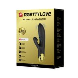 Vibrator Special Cu Suctiune Royal Pleasure Naughty Play, 19 cm, Pretty Love