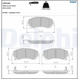 DELPHI LP3144 set placute frana,frana disc
