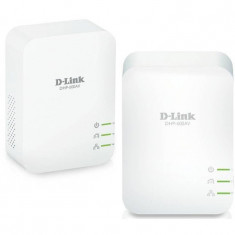 Adaptor de retea D-Link DHP-601AV/E PowerLine AV2 Starter Kit Alb foto