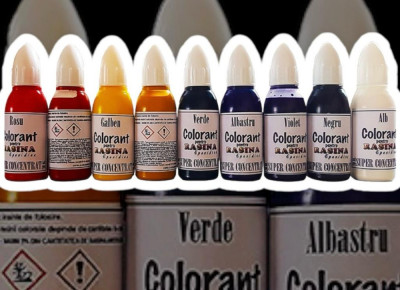 Colorant concentrat pentru rasina 20ml - SET 9 Culori foto