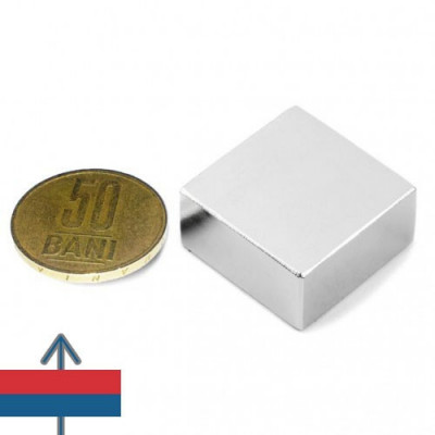 Magnet neodim bloc 25 x 25 x 13 mm foto