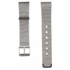 Curea de ceas din metal, 16 mm x 18 cm, argintiu