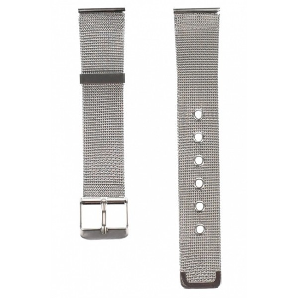 Curea de ceas din metal, 16 mm x 18 cm, argintiu