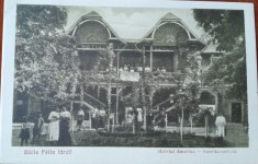 Carte postala, Baile Felix, Hotelul America, perioada interbelica