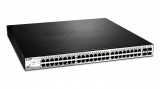 D-link switch dgs-1210-52mp 48 porturi gigabit 4 porturi sfp managedl2 capacity 104gbps 16k mac 46.50w