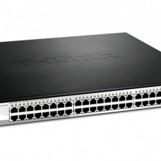 D-link switch dgs-1210-52mp 48 porturi gigabit 4 porturi sfp managedl2 capacity 104gbps 16k mac 46.50w