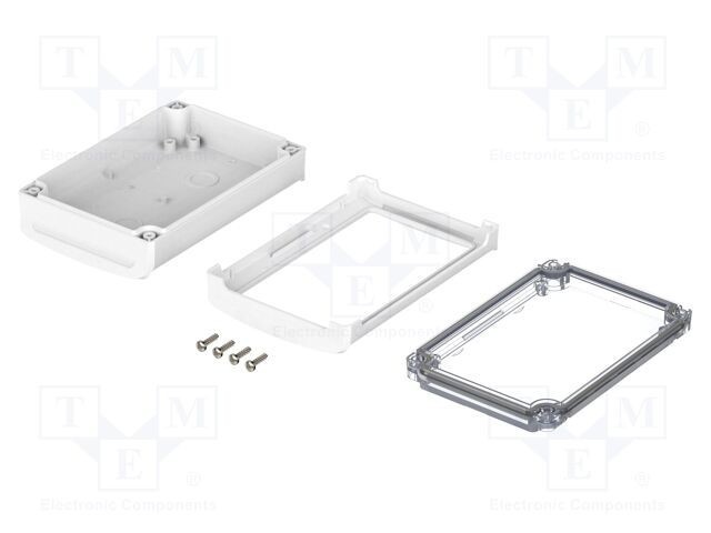 Carcasă desktop BOPLA BoVersa policarbonat 80x125x42mm IP68 alb transparent