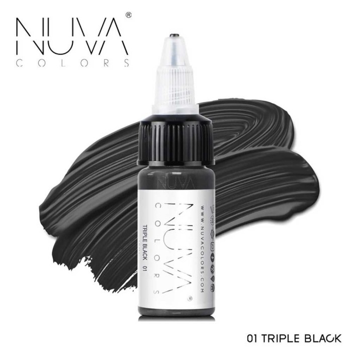Tus Micropigmentare - NUVA Colors &ndash; 15ml - 01 Triple Black