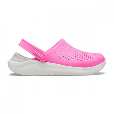 Saboti Crocs LiteRide Clog Roz - Electric Pink/White foto