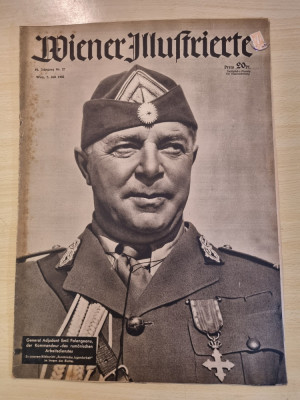 revista nazista austria 7 iulie 1943-art. de pe front,munca tineretului roman foto