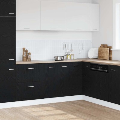 vidaXL Dulap inferior, stejar negru, 60x46x81,5 cm, lemn prelucrat 863216 foto