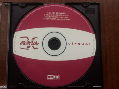 Animal X Virtual 2001 maxi single cd disc muzica house pop dance fara coperta foto