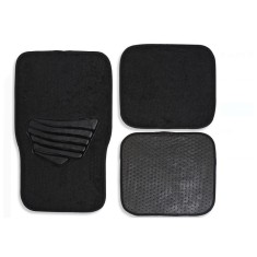 Set 4 covorase Auto tip mocheta, Negru
