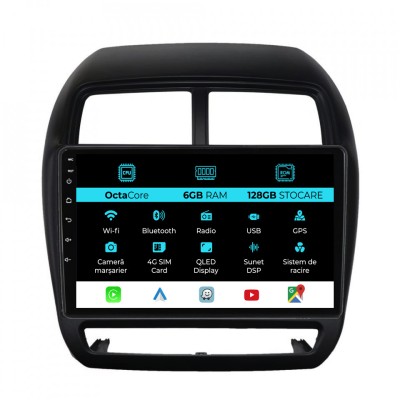 Navigatie Dedicata Mitsubishi ASX (2016 - 2019), 9Inch, 6Gb Ram, 128Gb Stocare, Carplay foto