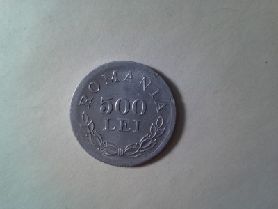 Moneda 500 lei 1946 Mihai I aluminiu cal. F.Buna foto