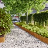 Borduri de gazon 10 buc. 20x103 cm otel Corten flexibil GartenMobel Dekor