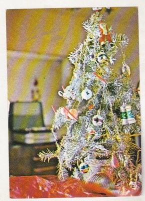 bnk cp Felicitare cod 631/71 - Sarbatorile de iarna - circulata - marca fixa foto